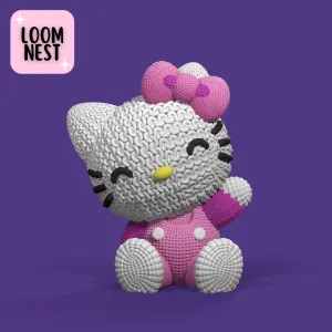 HELLO KITTY KNITTED - CROCHET - 3MF MULTICOLOR - NO SUPPORTS