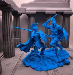 Achilles vs Hector - battle scene