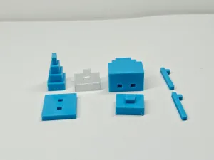 Pixel art Monument Valley style ornament