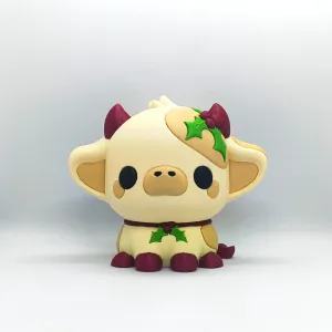 Kawaii Cow - Holly Leaf