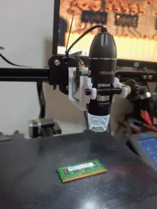 Cheap Microscope Mount and Zoom Adjust for Electronic Repair