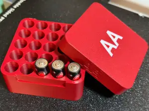 AA Battery Box with Lid