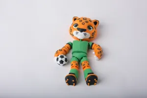 Leopard Soccer Flexi Toy - Articulated Football Collectible