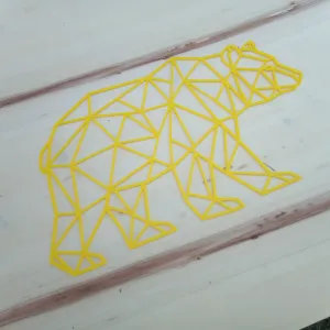 Bear Wall Art Low Poly