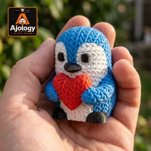 Knitted Cute Penguin – STL & 3MF Files for 3D Printing