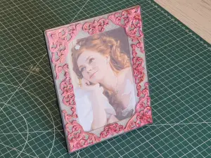 Frame with classic patterns.