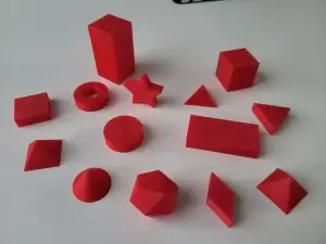 3D Printed Simple Geometric Shapes