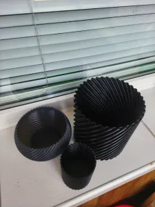 Large Spiral Vase Mode Waste Bin | 3D Printable Trash Can