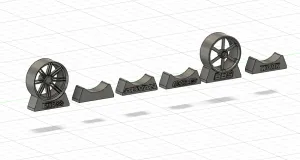 1/18 Presentoir a roue simple / Single wheel stand