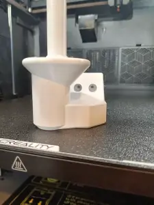 Toilet roll holder with poop on - fun / novelty