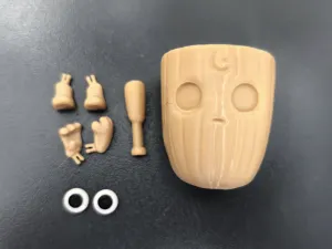 Q-version Shanhai Jing wooden stick man keychainQ版山海经木棍人钥匙扣