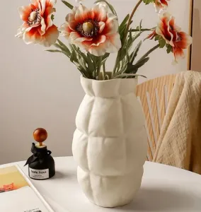 Cloud Texture Vase – Unique 3D Printable Design