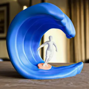 Surfer on the Wave