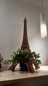 Eiffel Tower with Flower inside