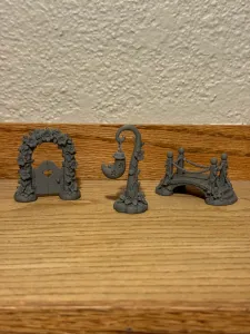 Fairy Garden Moon Lamp Post
