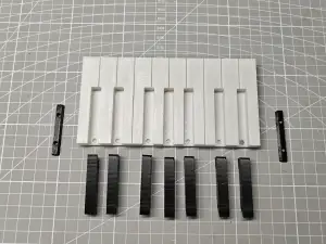 Piano Key Coat Hooks / Key Holder