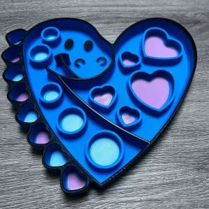 Dinosaur Heart Sorting Tray FOR SENSORY PLAY