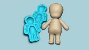Character Biscuit Mold A03 - Body Parts Chibi