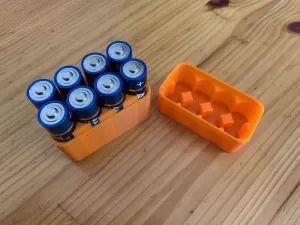 Case for AA batteries - 8 units