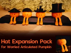 Hat Expansion Pack - Worried Articulated Pumpkin