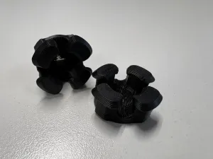 Twist-Lock Surface Mount 4 Armed Clip — Removable & Reus