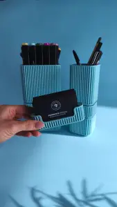 Minimal Desk Set (Business Card + Pen Holder)