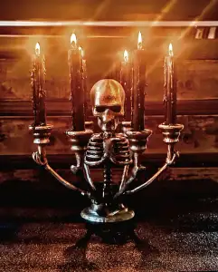 Skull Candlestick
