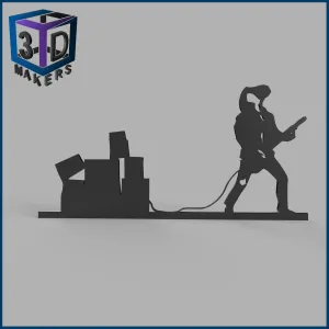 Stranger Things Eddie and his Guitar Wall Decor