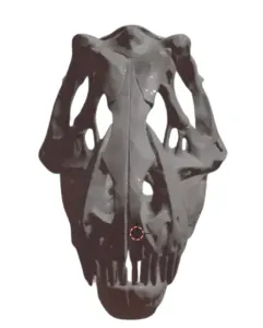 T-Rex Skull Mask with Moving Jaw 3D Model STL File