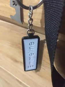 Daughter's Properties Keychain Name Tag
