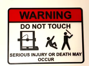 Do not touch sign