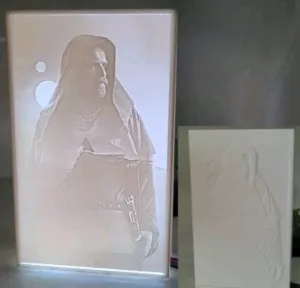 LightBox Lithophane - Obiwan Kenobi from Star Wars