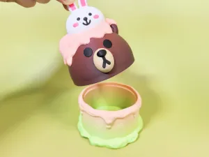 Brown Bear Cake Storage Box布朗熊蛋糕收纳盒
