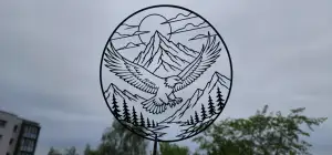 Majestic Eagle Mountain 2D Wall Art