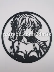 Cute Anime Girl Wall Art