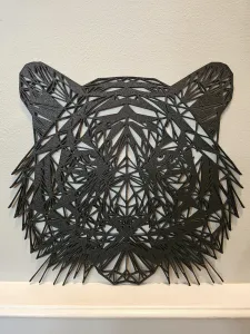 Tiger Head (Complex) - Geometric Wall Hanger