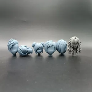 Kitbash Custom Modular Female Anime Hair Pack