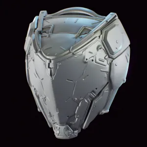 Pragmata Helmet - Casco de Pragmata decorativo - Delphi Suit