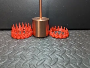 Support-Free Flame Shroud for 80mm Stem Lamp - with USB Port