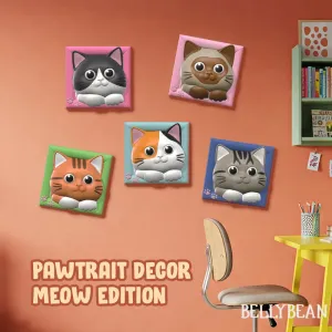 PAWTRAIT DECOR I MEOW EDITION | Cute Cat Decoration