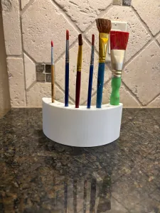 Paint Pallet and Brush Holder