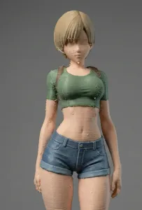 Resident Evil Rebecca (Shorts Variant) - Summer Casual Style