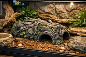 Huge Log Gecko Snake hide