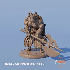 devil hafling with axe