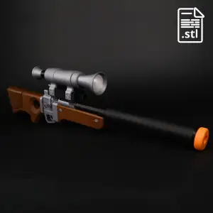 Team Fortress 2 Hitman's Heatmaker - 3D Printable STL for Co