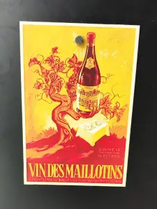 French vintage advertising - Vin des maillotins - hueforge