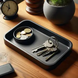 Key Tray with Coin Holder – a practical Organizer