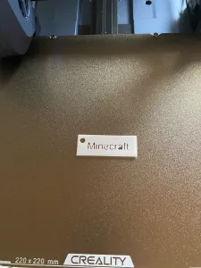 Minecraft keychain