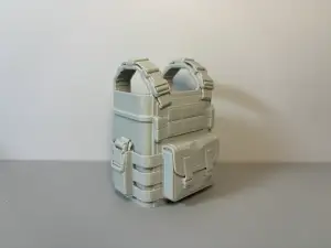 Tactical vest shaped pen holder storage bucket
