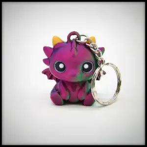 Cute Baby Dragon Keychain